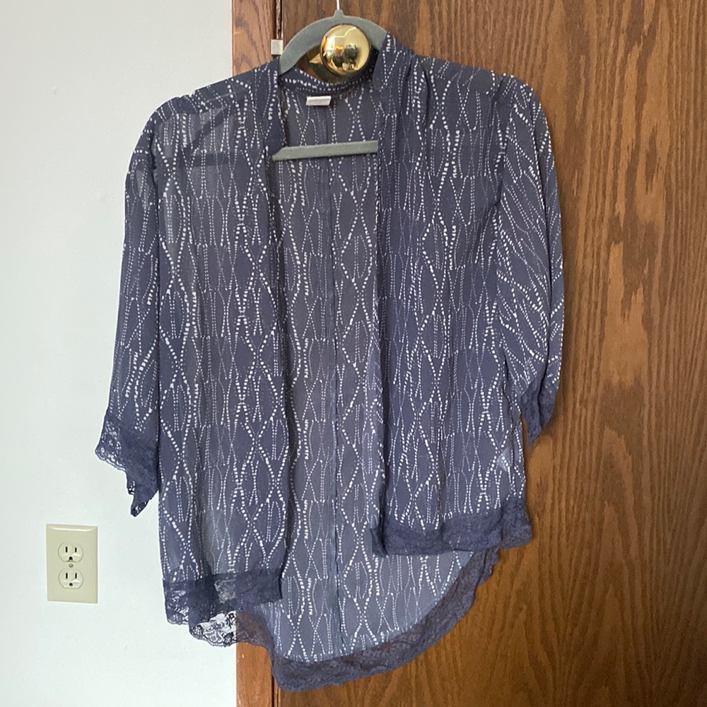 Purple with pink light summer cardigan